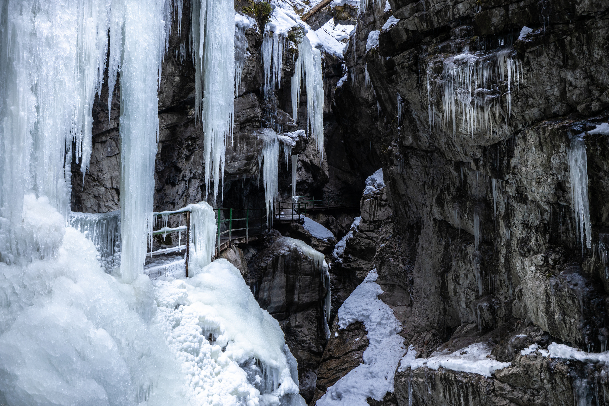 Eisformationen in der Breitachklamm